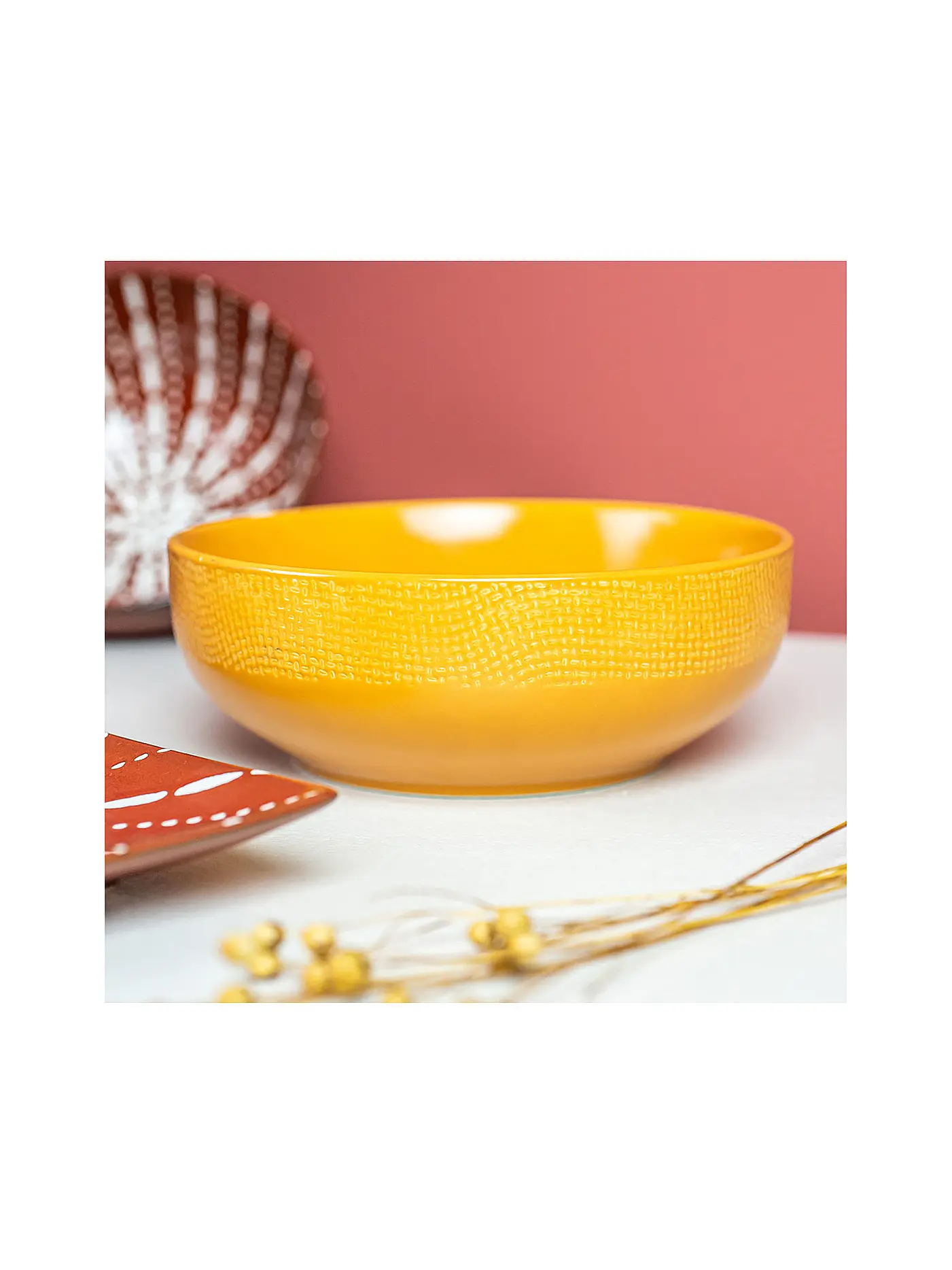 TABLE PASSION | Salatschale 16,5cm VESUVIO Safran | gelb
